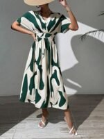 Printed Maxi Dress for Women | Trendy Long One Piece Summer Outfit | Lightweight Flared Dress for Casual & Holiday Wear - Image 4