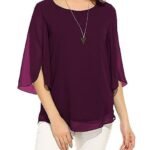 Women's and Girls Georgette Top Maroon